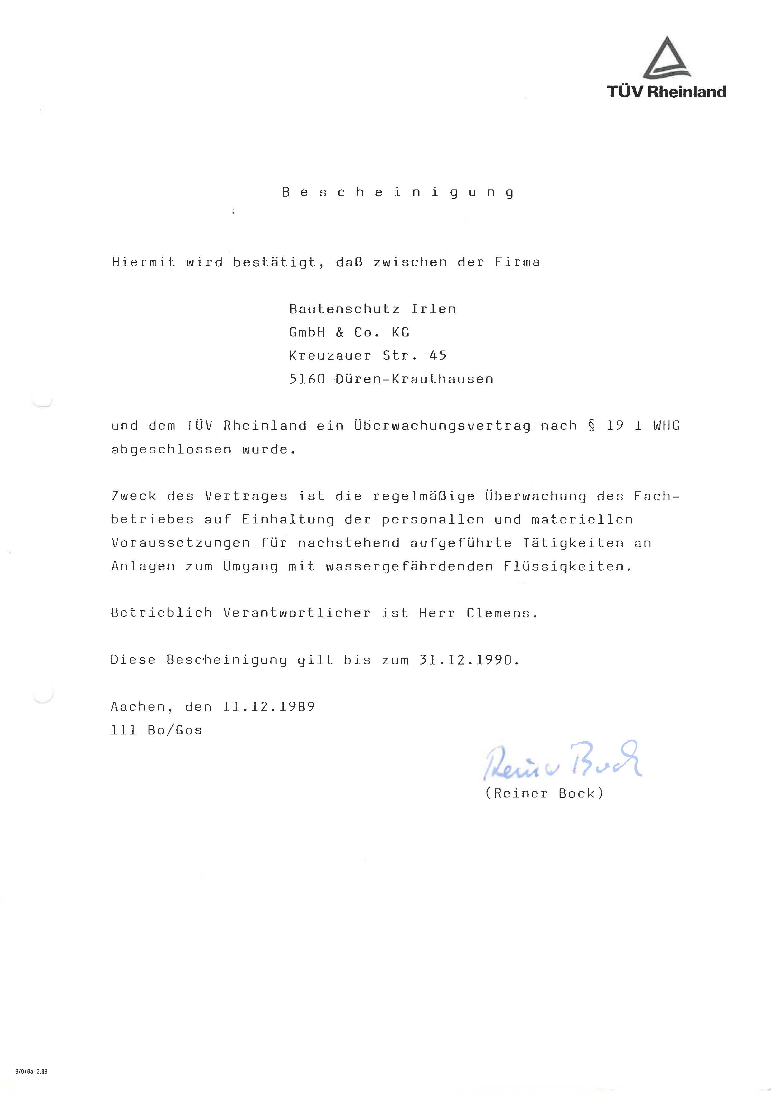 Fachbetrieb nach WHG